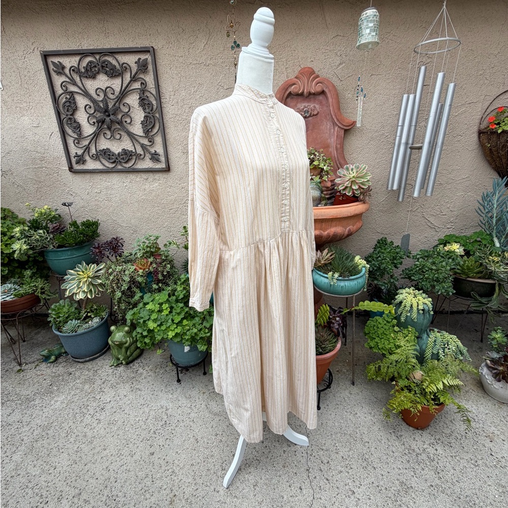 Metta Melbourne Lagenlook Faye Oversized MIDI Shirt Dress - Picture 8 of 16